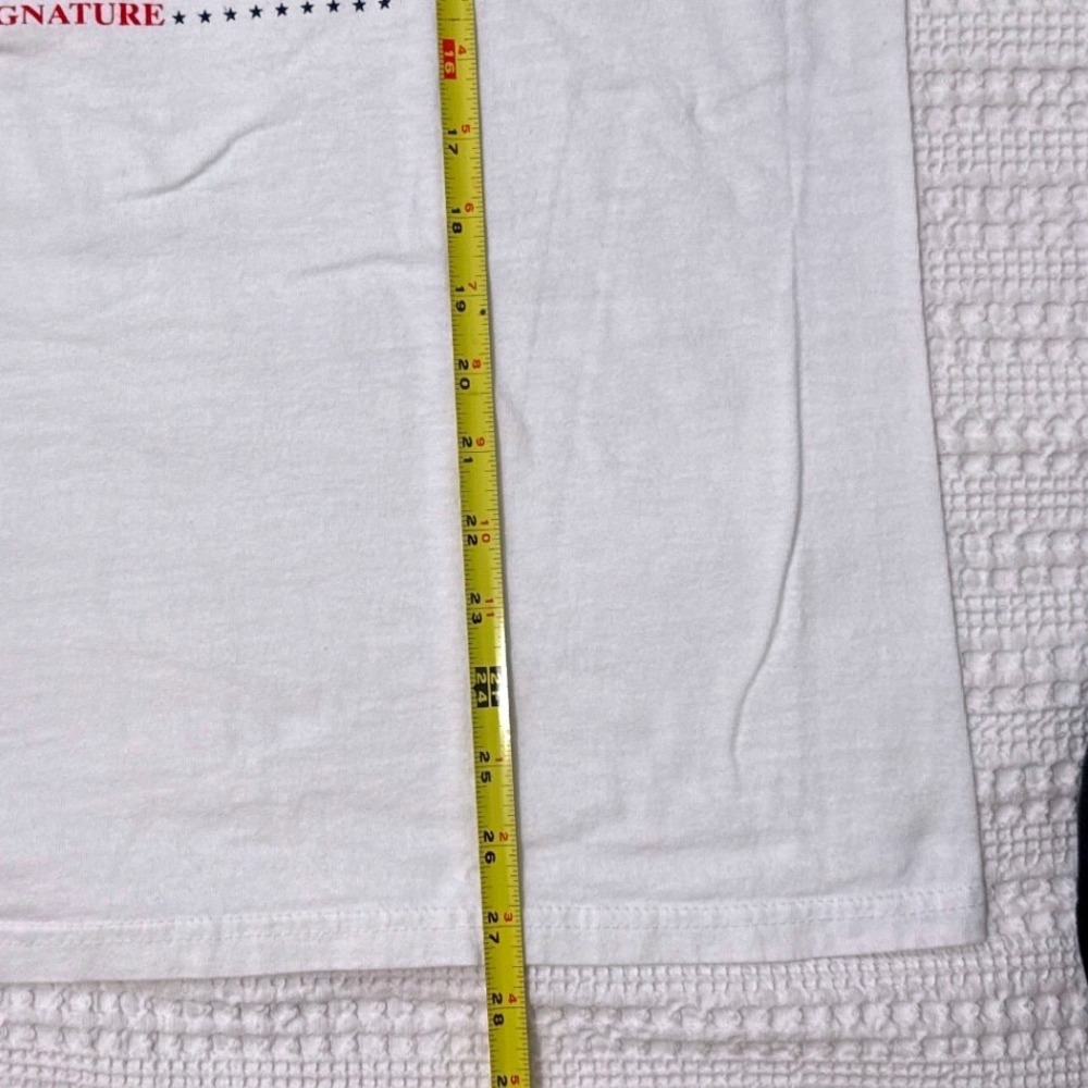 Delta Pro Weight Washington DC US President Signatures Graphic Tee White XL - Picture 4 of 6